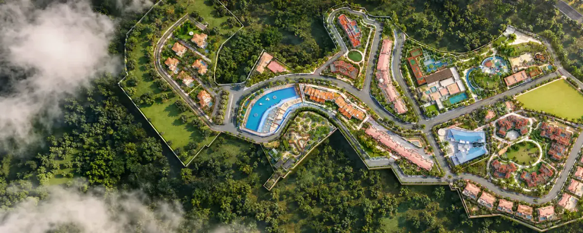 Raheja Exotica master plan, artist's impression